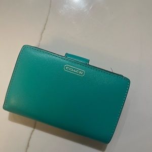 Coach Teal Wallet Small